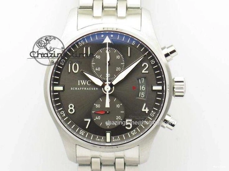 MIROTIME 0211 Casual Portuguese Chrono IW3716 Z+F 1:1 Best Edition White Dial on Blue Rubber Strap A 7016